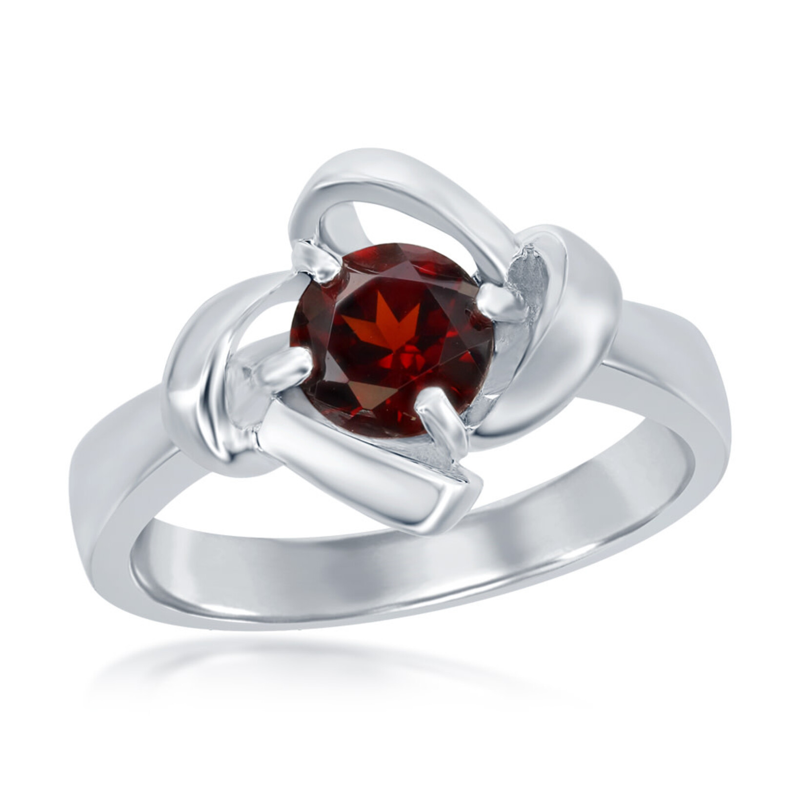 Benjamin Cohen Sterling Silver Garnet 1.20ct. Ring