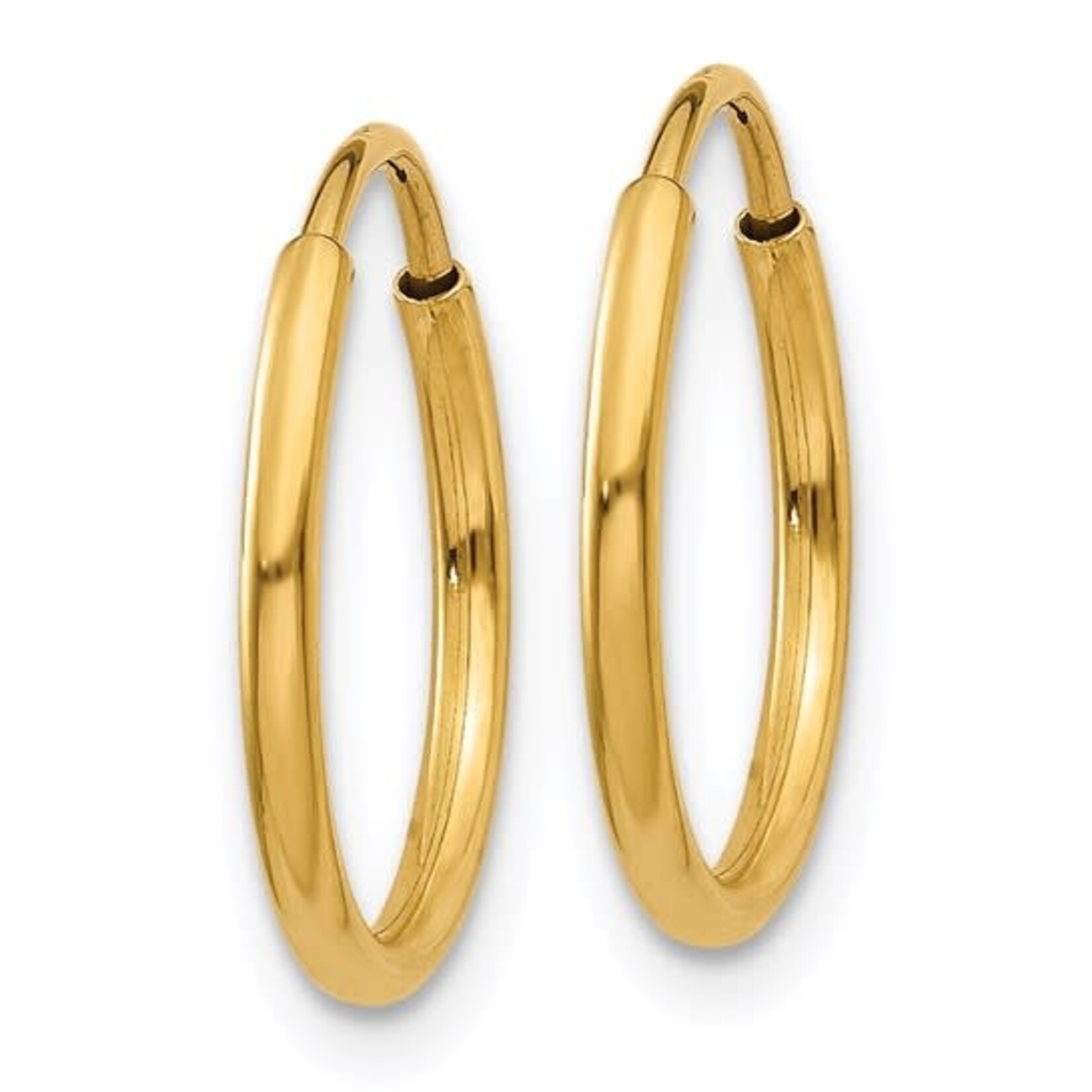 QUALITY GOLD OF CINCINNATI INC 14K 14x1.25mm Endless Hoops