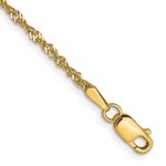 LESLIE'S 14K 10” Singapore Anklet 1.53grams