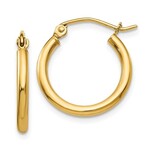 QUALITY GOLD OF CINCINNATI INC 14K 17x2mm Plain Hoop Earrings