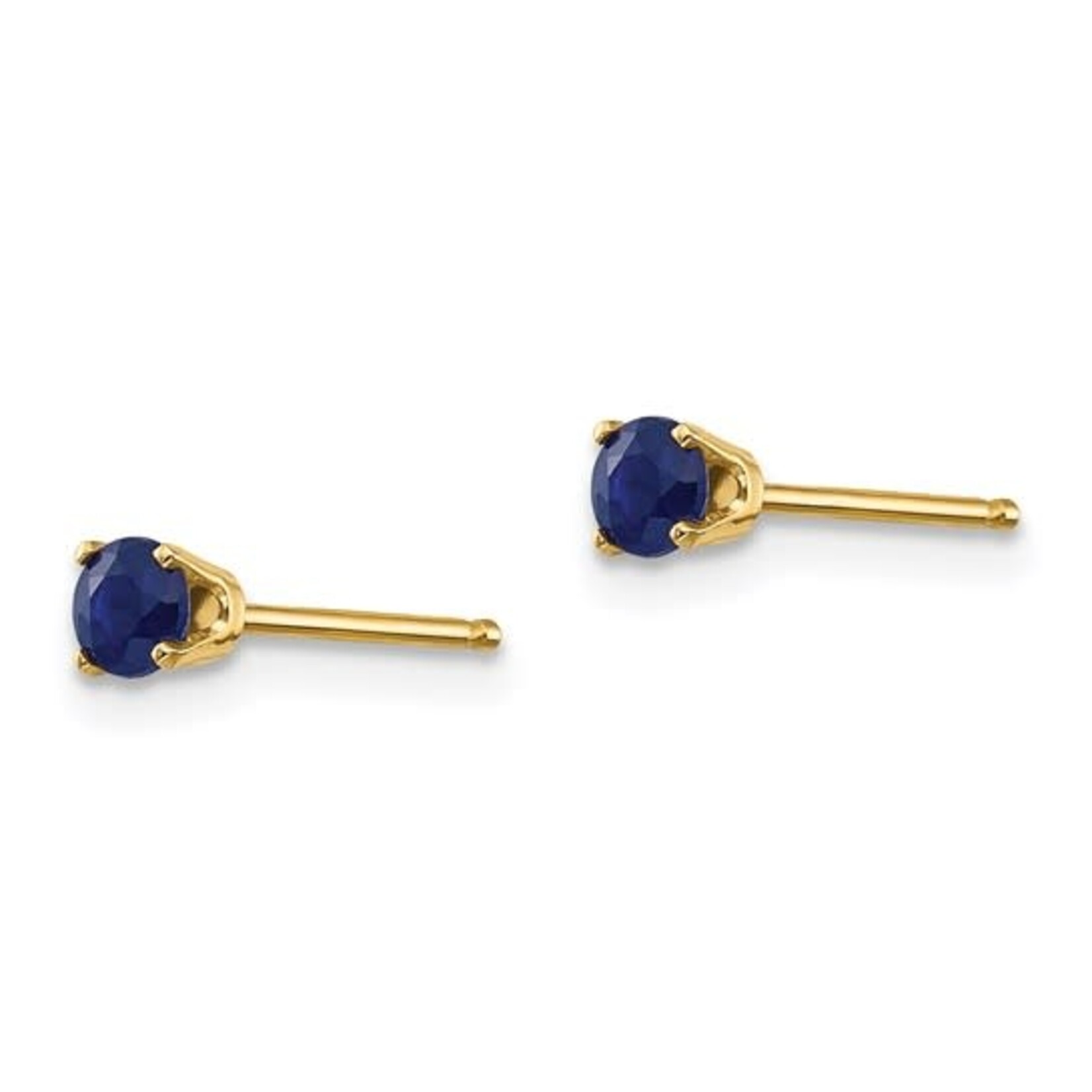 14K 3mm Sapphire Earrings