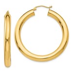 QUALITY GOLD OF CINCINNATI INC 10K 40x5mm Polished Hoops