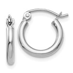 QUALITY GOLD OF CINCINNATI INC 10KW  13x2mm Plain Polished Hoops