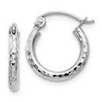 QUALITY GOLD OF CINCINNATI INC 10KW 13x2mm Diamond Cut Hoops
