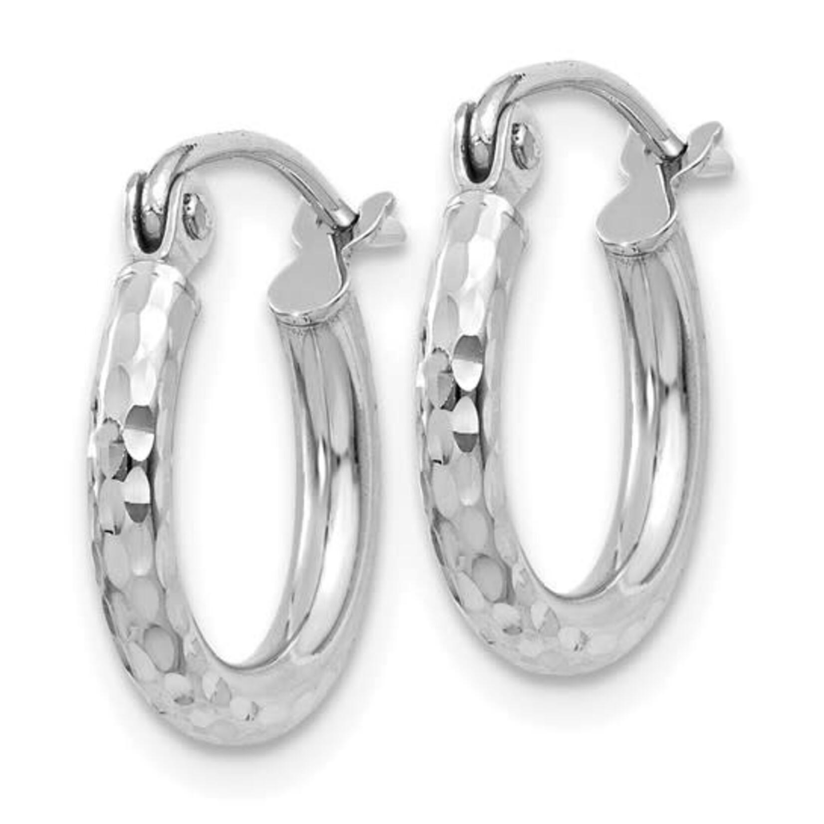 QUALITY GOLD OF CINCINNATI INC 10KW 13x2mm Diamond Cut Hoops
