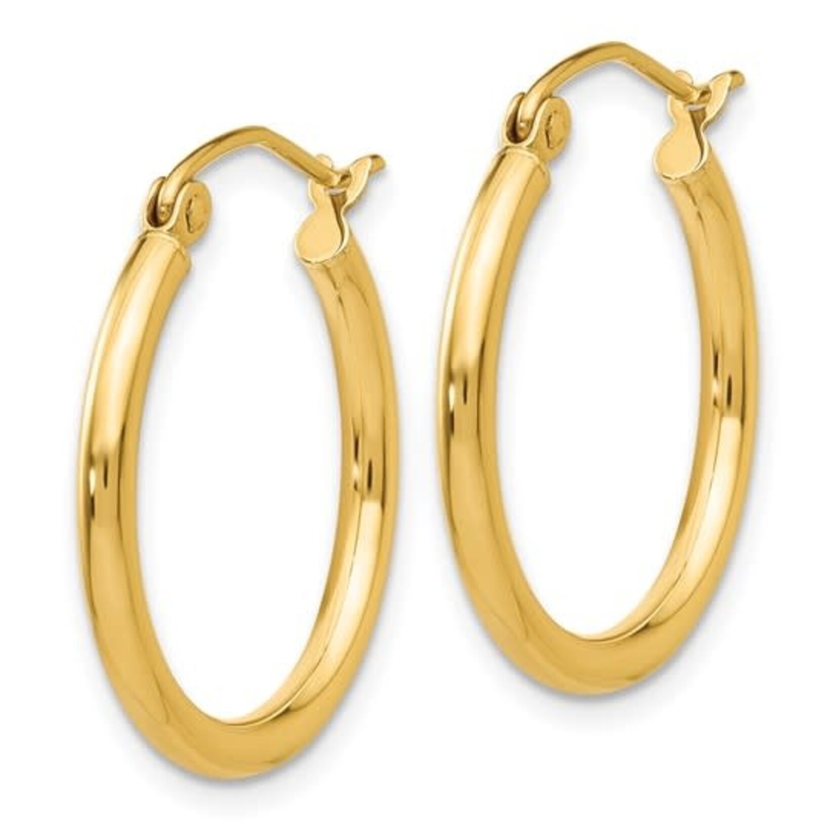 QUALITY GOLD OF CINCINNATI INC 10K 20x2mm Polished Hoops