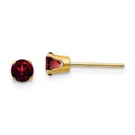 QUALITY GOLD OF CINCINNATI INC 14K 4mm Garnet Earrings
