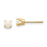 QUALITY GOLD OF CINCINNATI INC 14K 4mm Opal Earrings