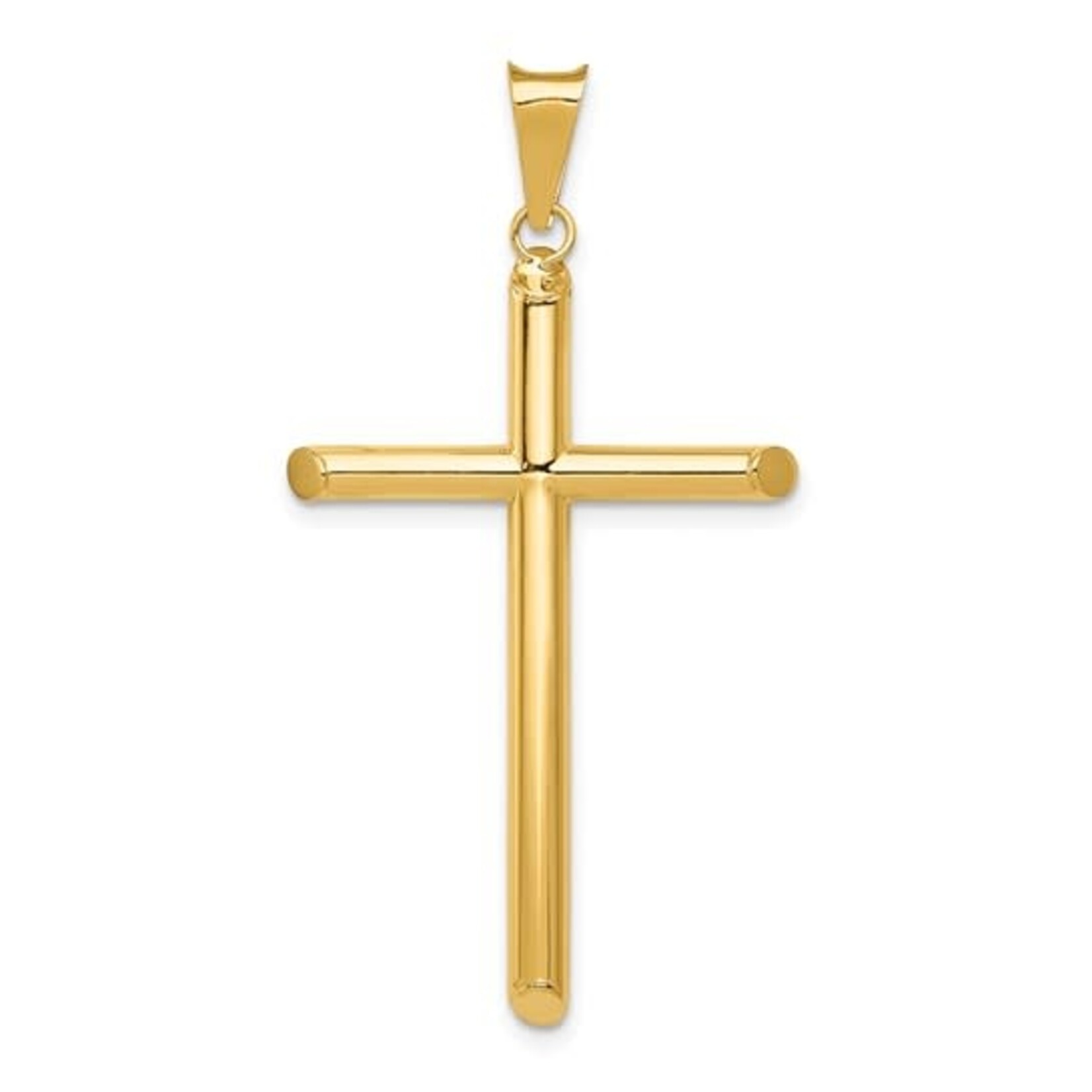 QUALITY GOLD OF CINCINNATI INC 14K Polished Tube Cross