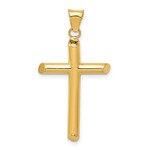 QUALITY GOLD OF CINCINNATI INC 14K Polished Tube Cross 1.05g