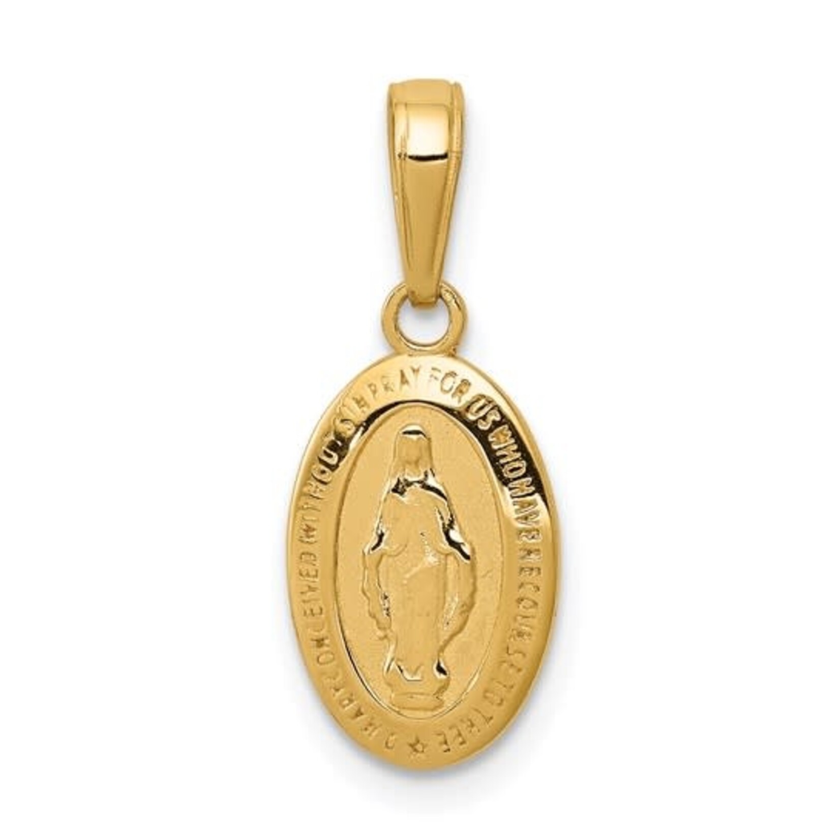 QUALITY GOLD OF CINCINNATI INC 14K Small Miraculous Medal