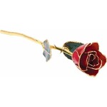 STULLER INC. 24K Gold Plated & Lacquered Red Rose