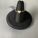 10K HEART SIGNET RING