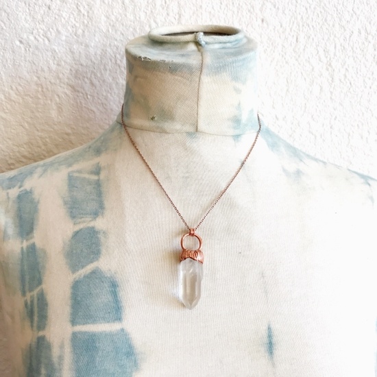 Necklace - Quartz Crystal - Desert Rose