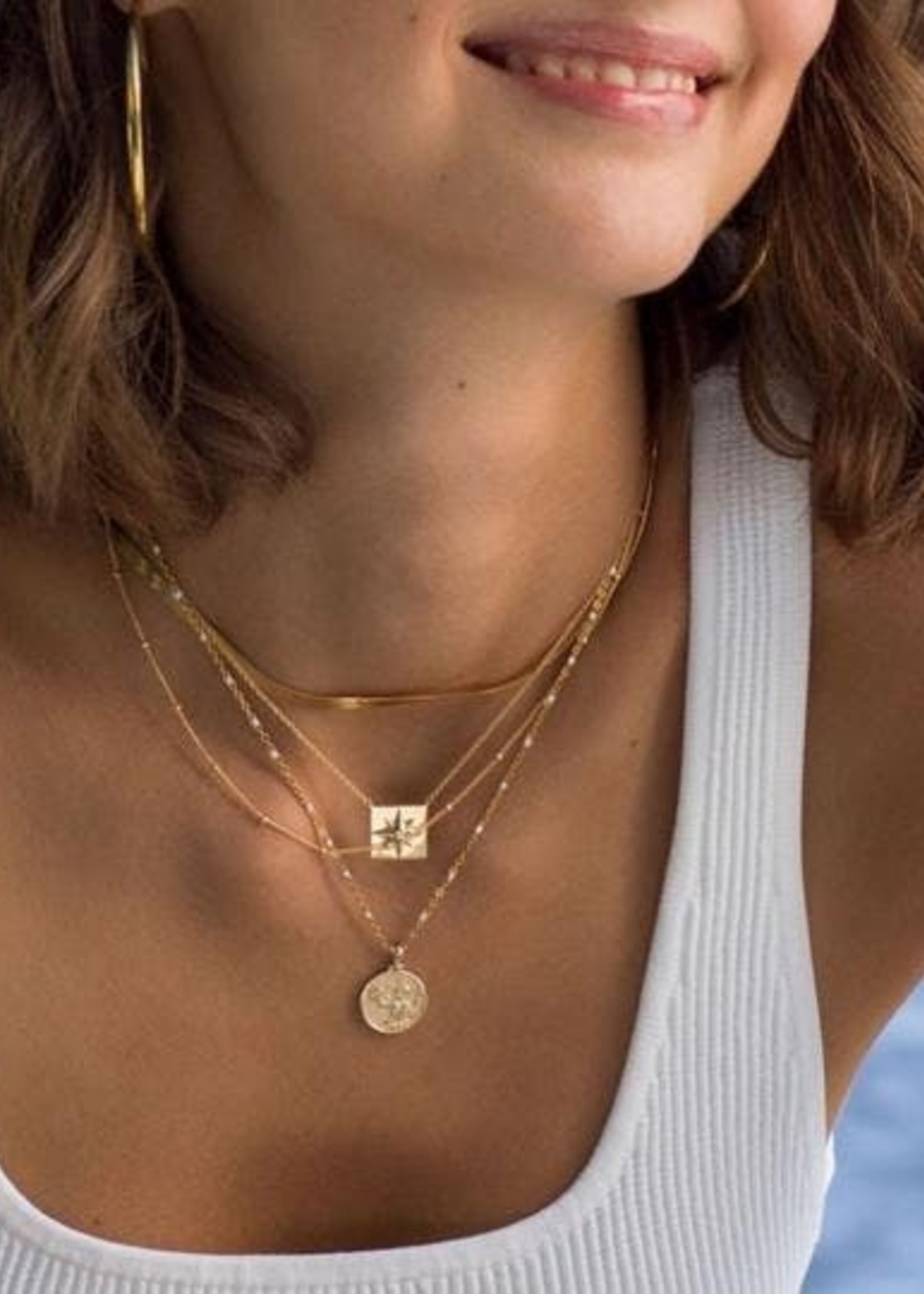 Mini Athena Necklace Gold