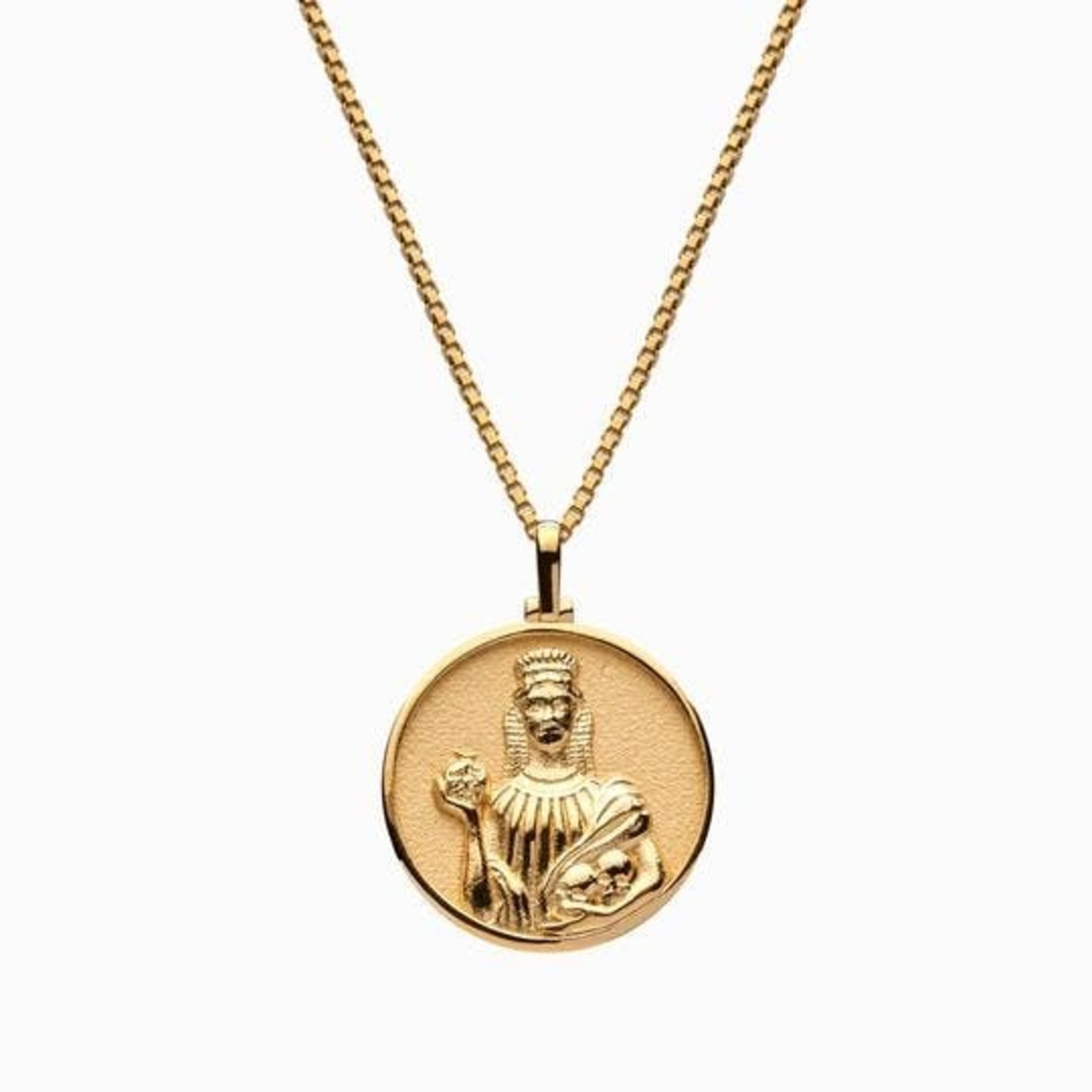 Persephone Standard 16-18" Box Chain Necklace · 14K Gold Vermeil