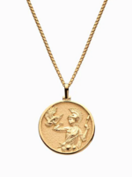Solid 14k Yellow Gold Athena Necklace