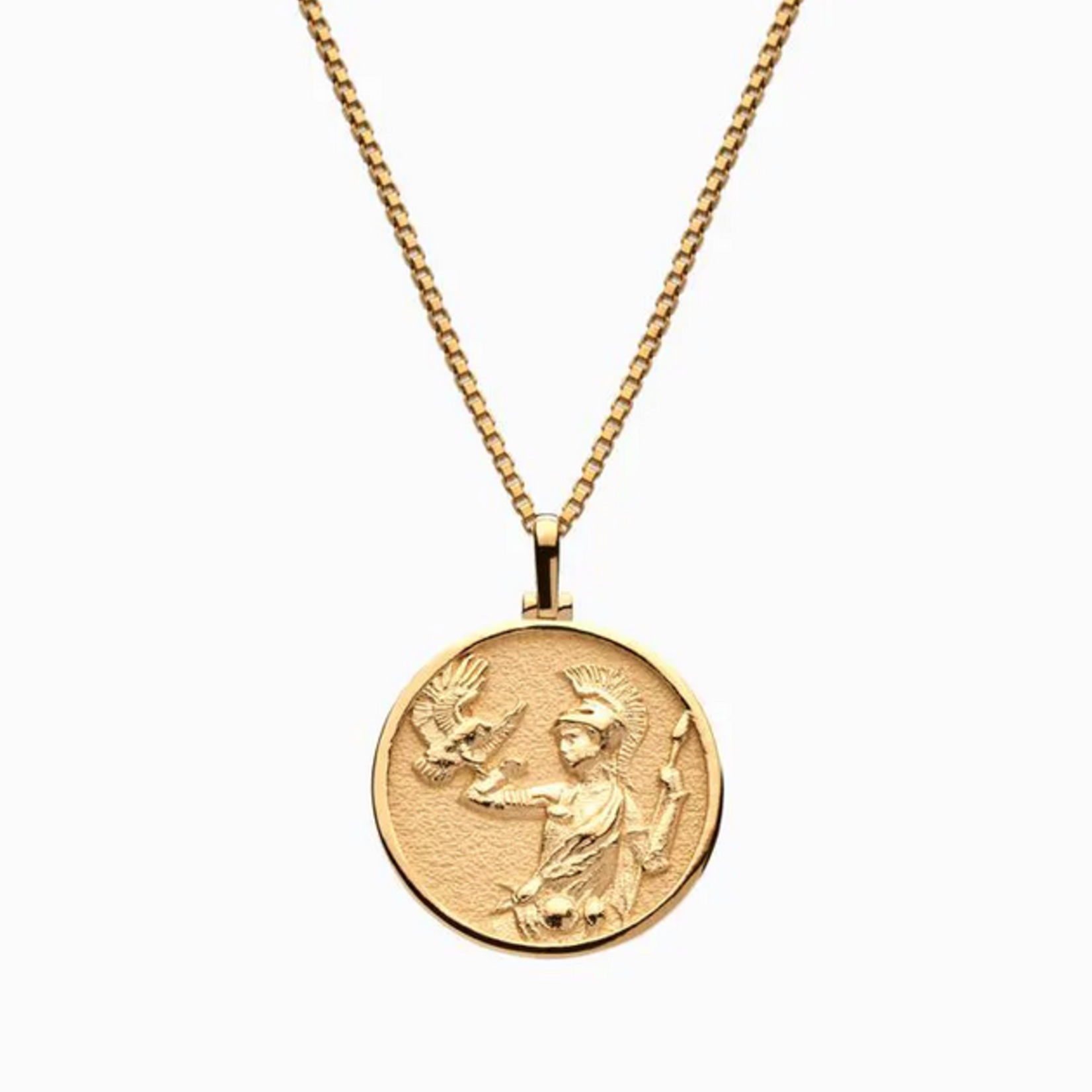 Awe Inspired Solid 14k Yellow Gold Athena Necklace
