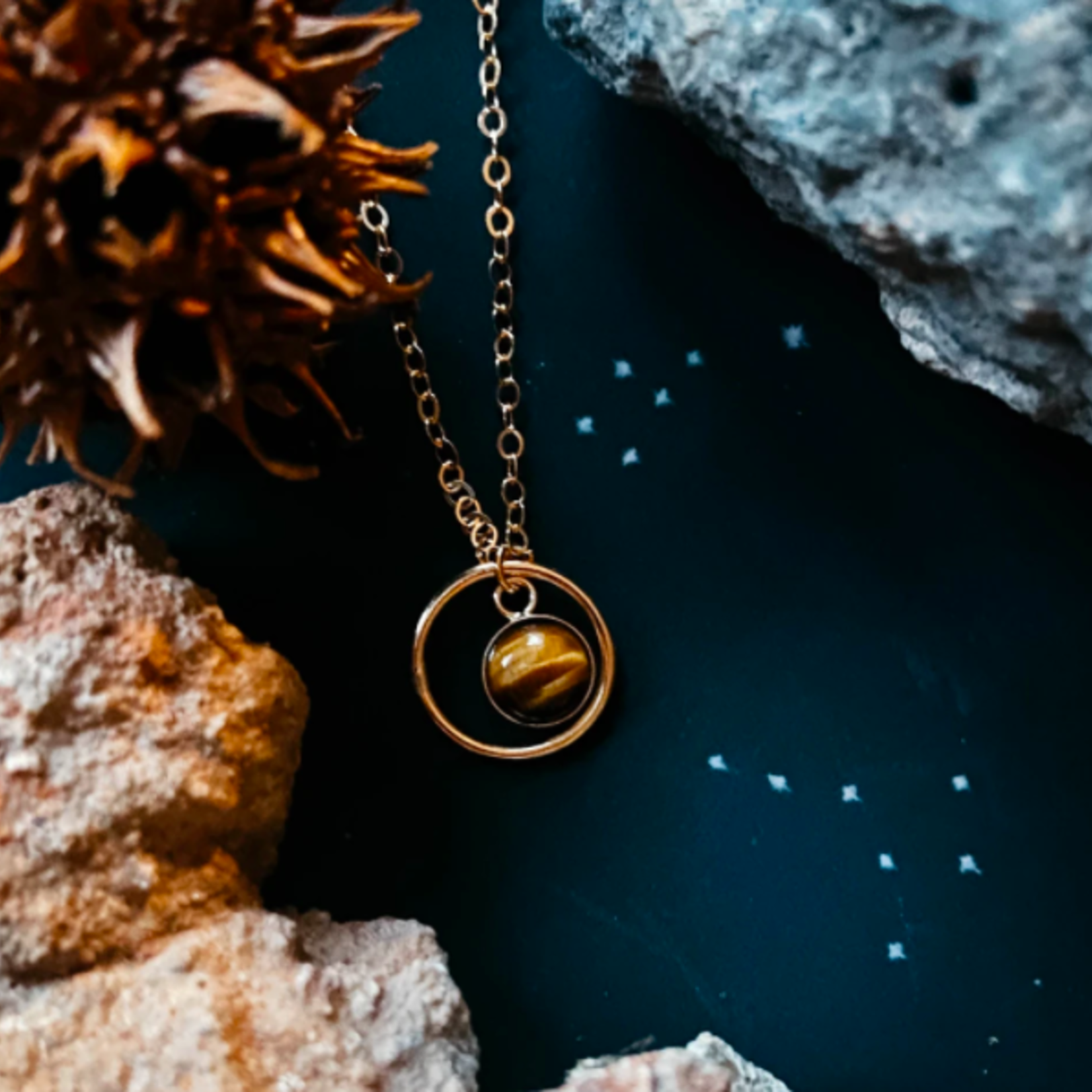 *Rings of Saturn Mini Necklace