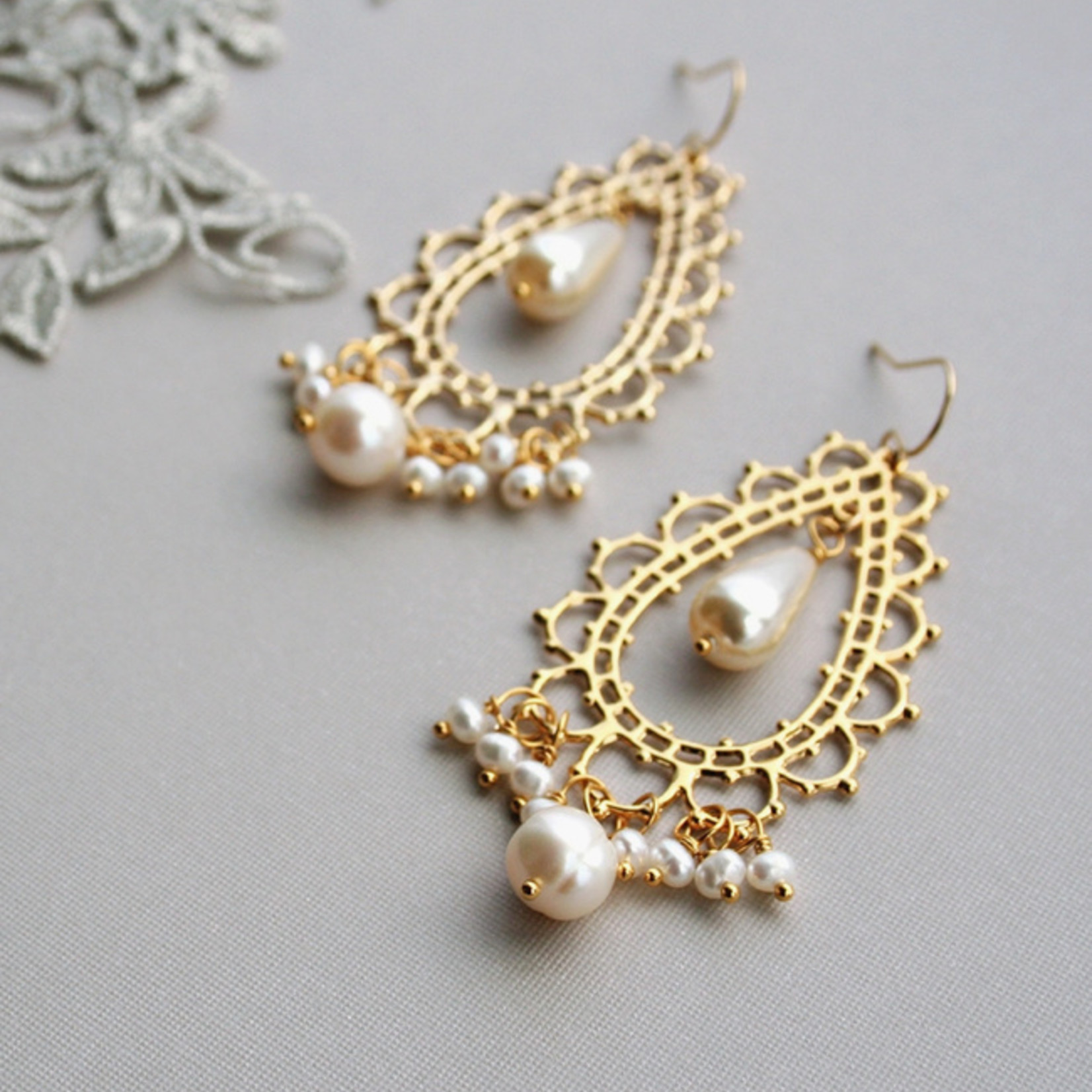 Laura Stark Designs *Persian Bridal Earrings