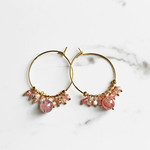 *Strawberry Pink Hoops