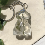 Curvy Goddess Keychain: Forget Me Nots