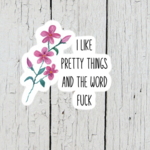 I Like Pretty Things Sticker
