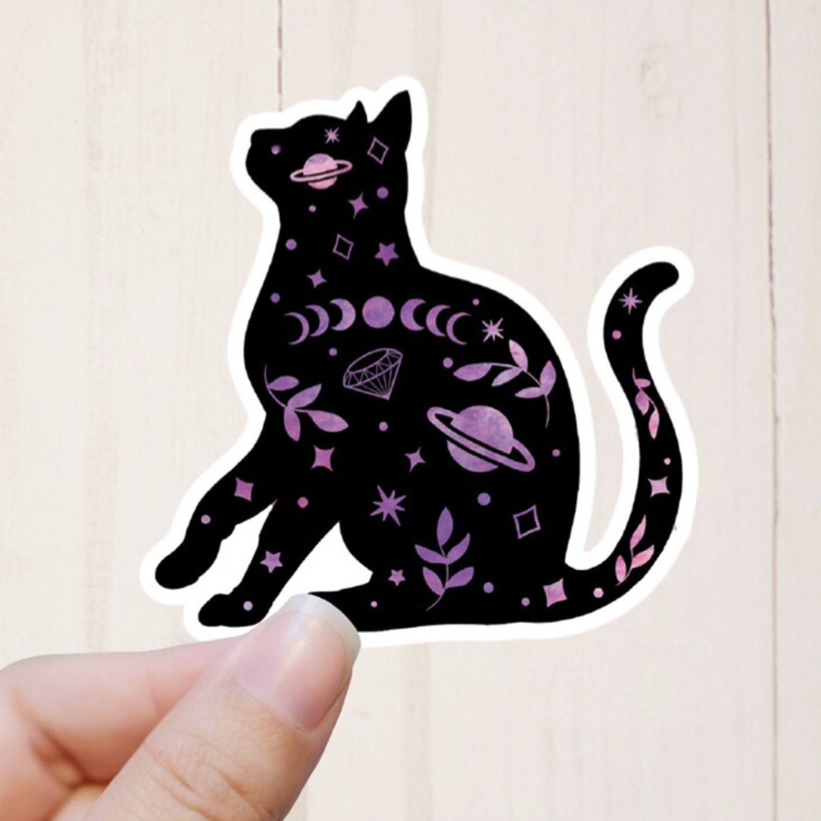 Mystical Black Cat Sticker