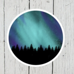 Sorry Not Sorry Northern Lights Sticker