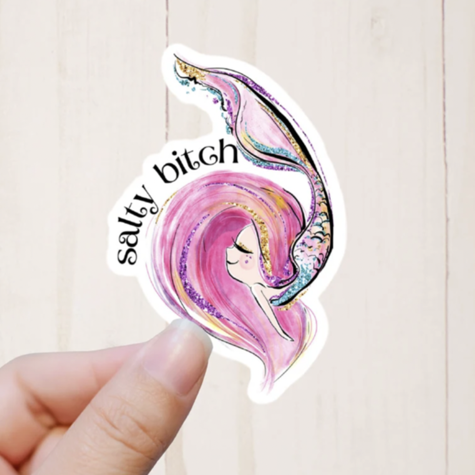 Salty Bitch Mermaid Sticker