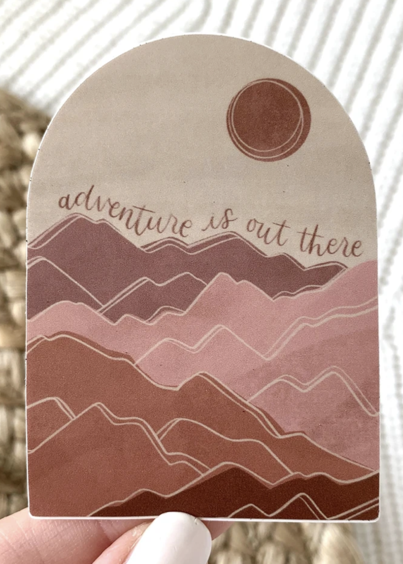*Adventure is Out There Mountainscape Sticker
