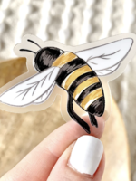 Clear Honey Bee Sticker