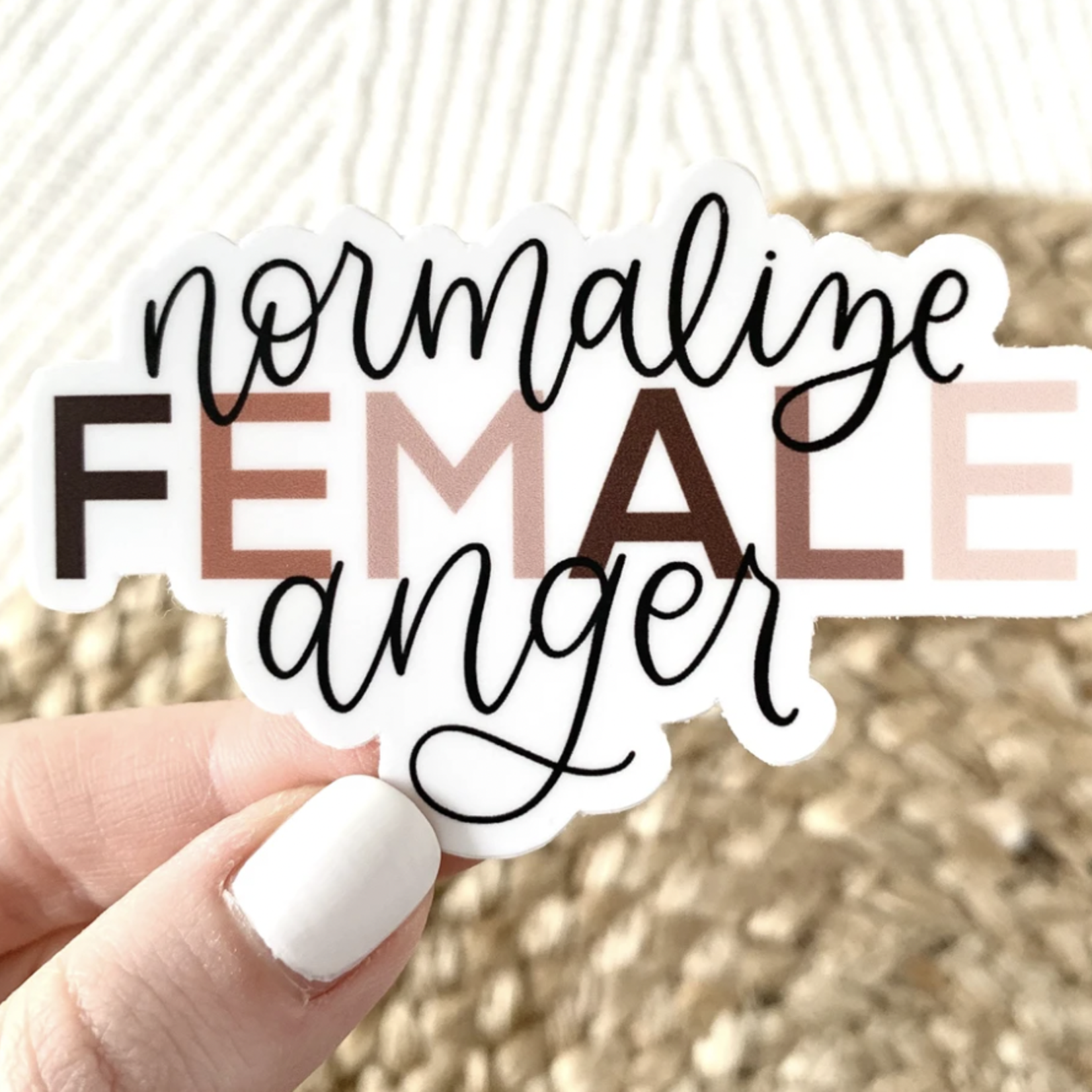 *Normalize Female Anger | Sticker