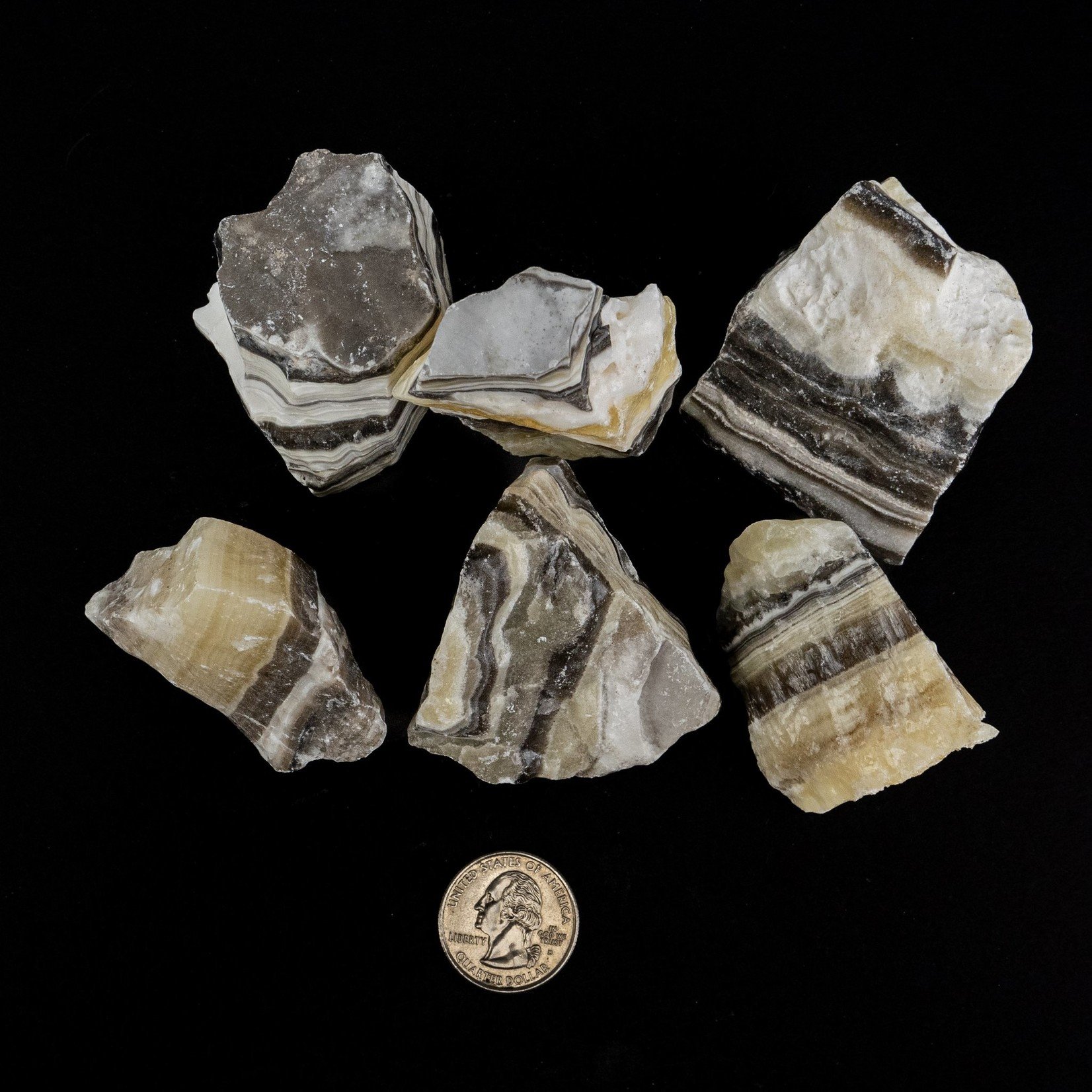 Zebra Calcite | Rough | 50-70mm | Mexico