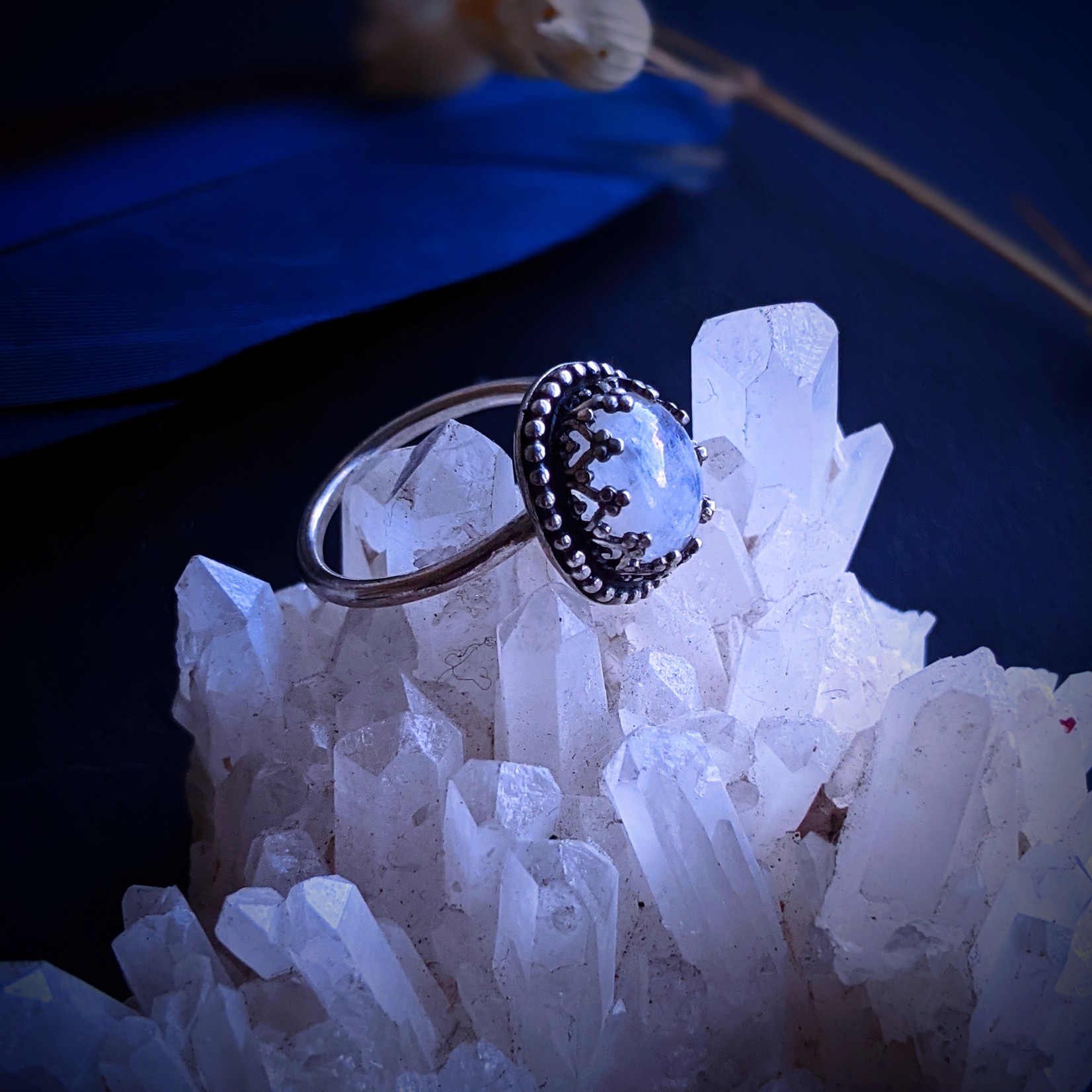 Moonstone Oval Ring - Small