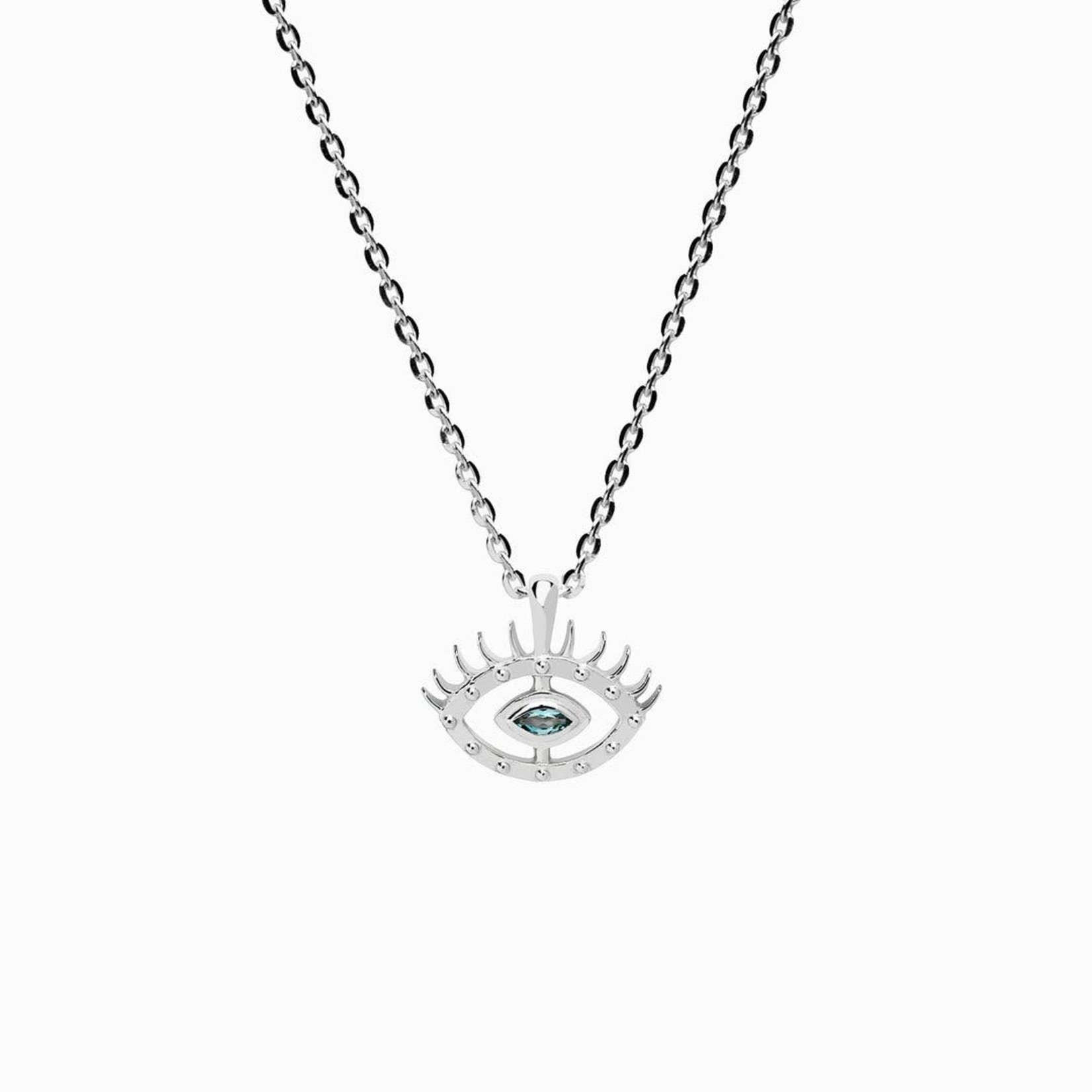 *Evil Eye Necklace · Sterling Silver