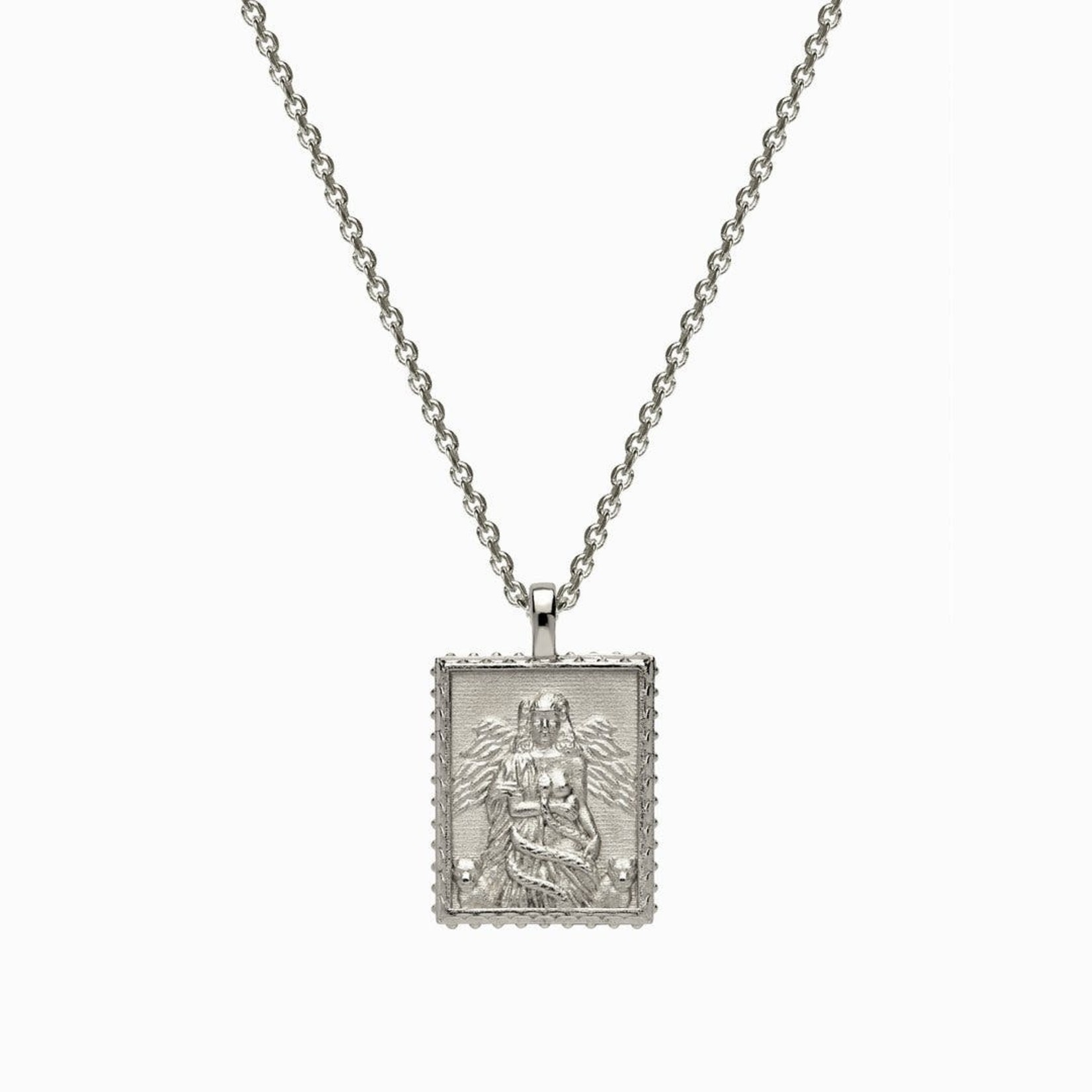 Awe Inspired *Lilith Tablet Necklace Silver