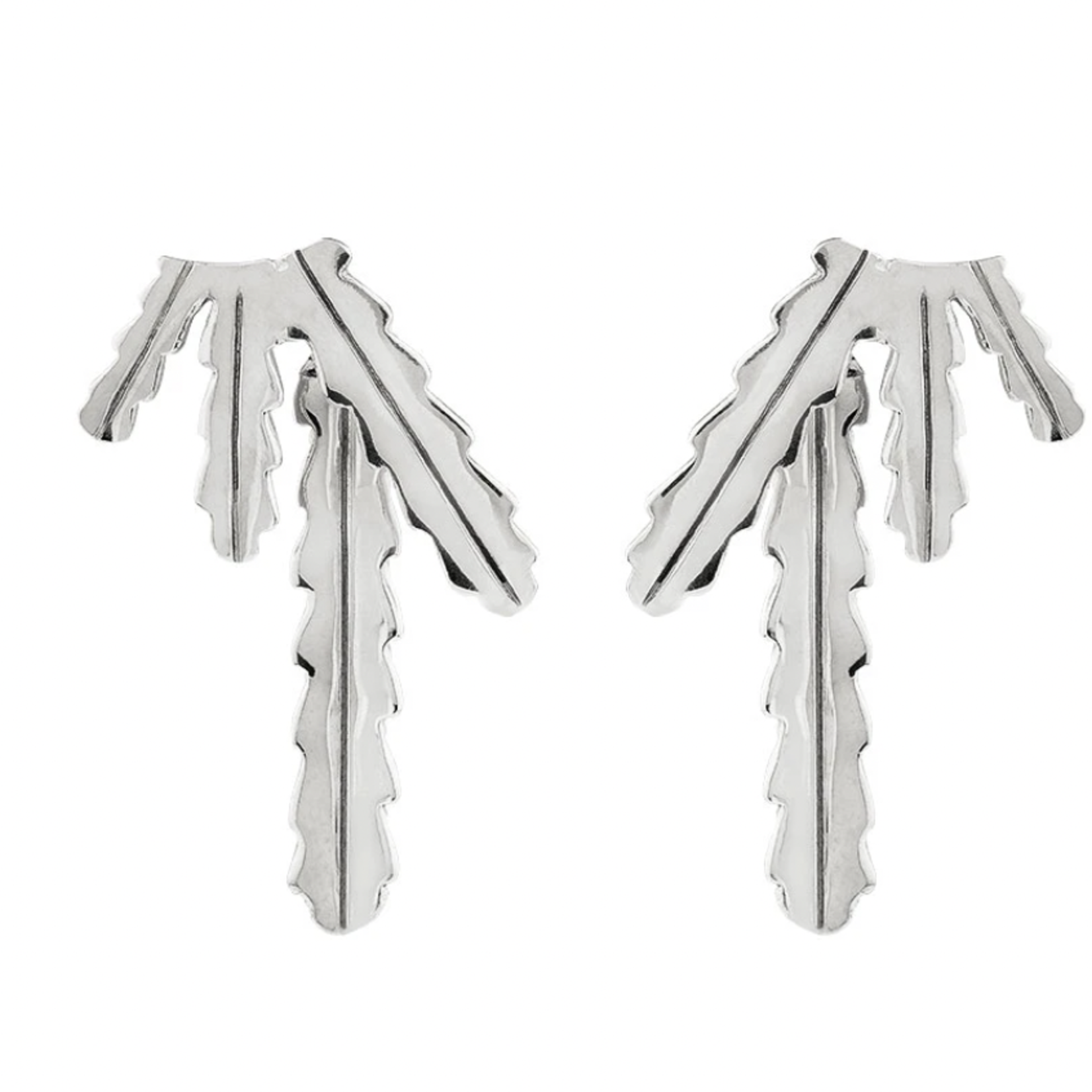 ARETES DE 3 PITAYAS Silver