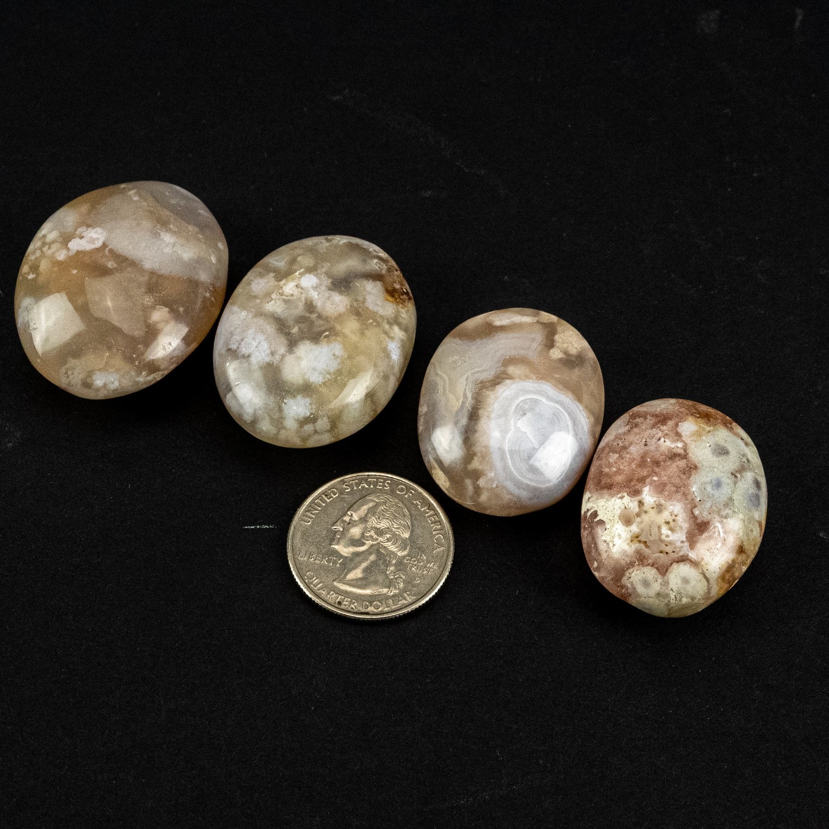 Flower Agate | Palmstone | 40-55mm | Madagascar