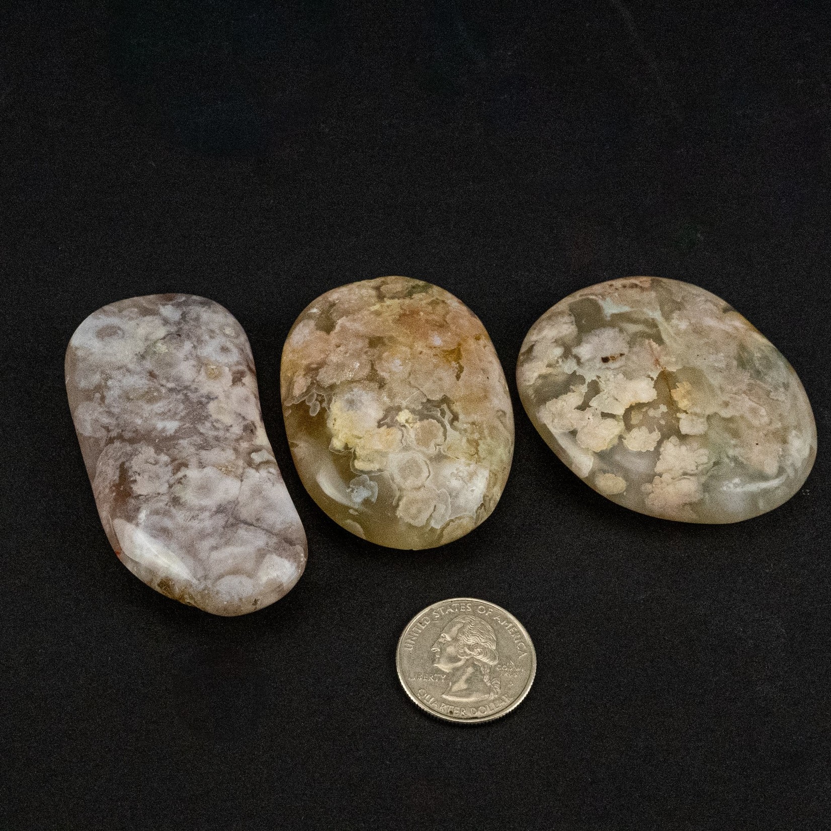 Flower Agate | Palmstone | 40-55mm | Madagascar