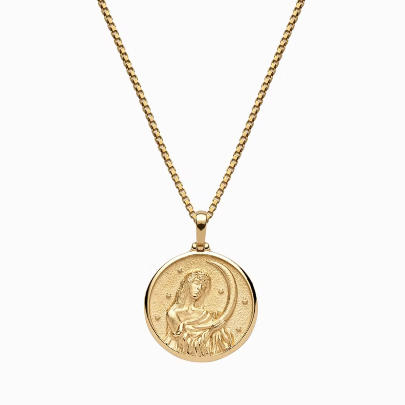 Selene Standard 16-18" Box Chain Necklace  · 14K Gold Vermeil