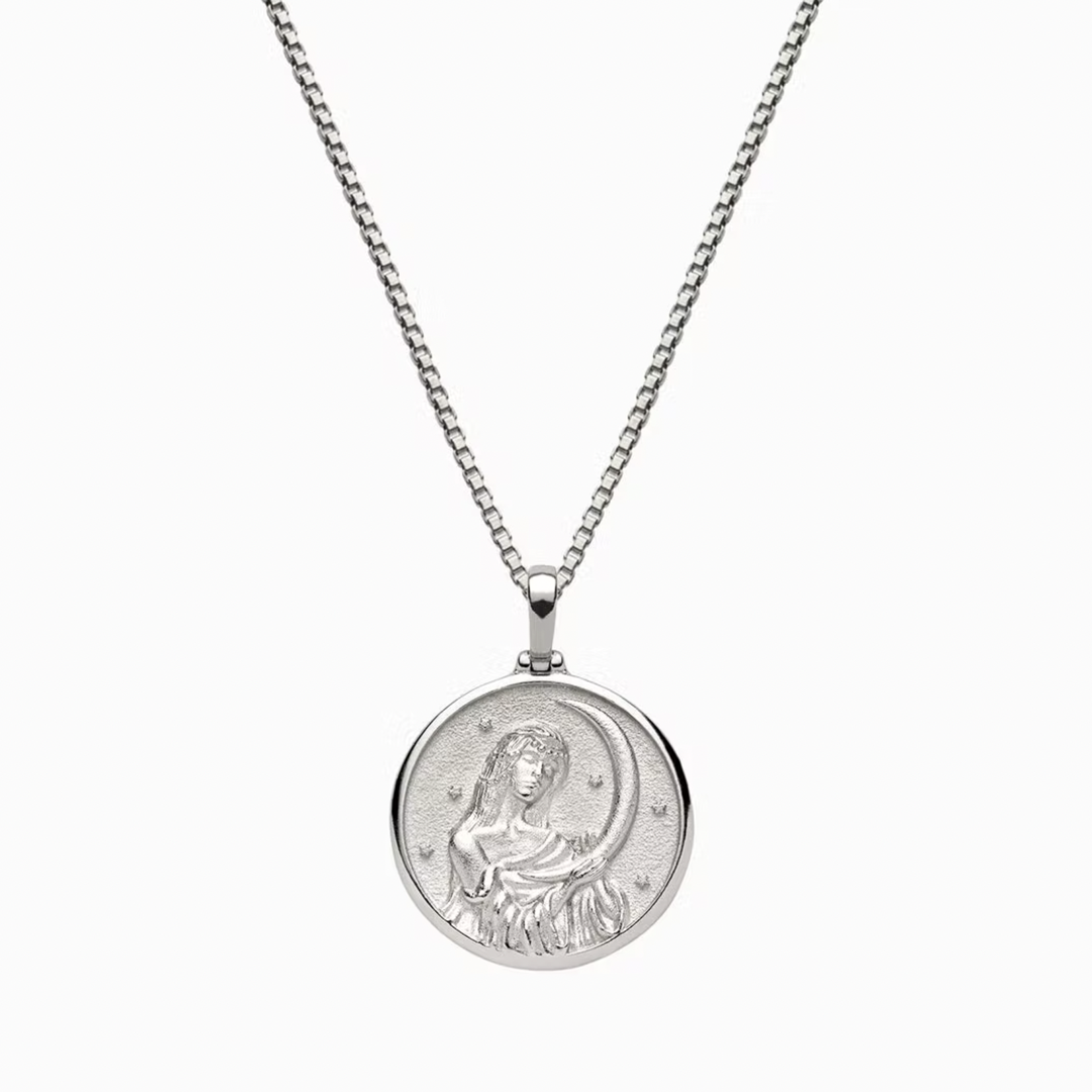 *Selene Standard 16-18" Box Chain Necklace · Sterling Silver