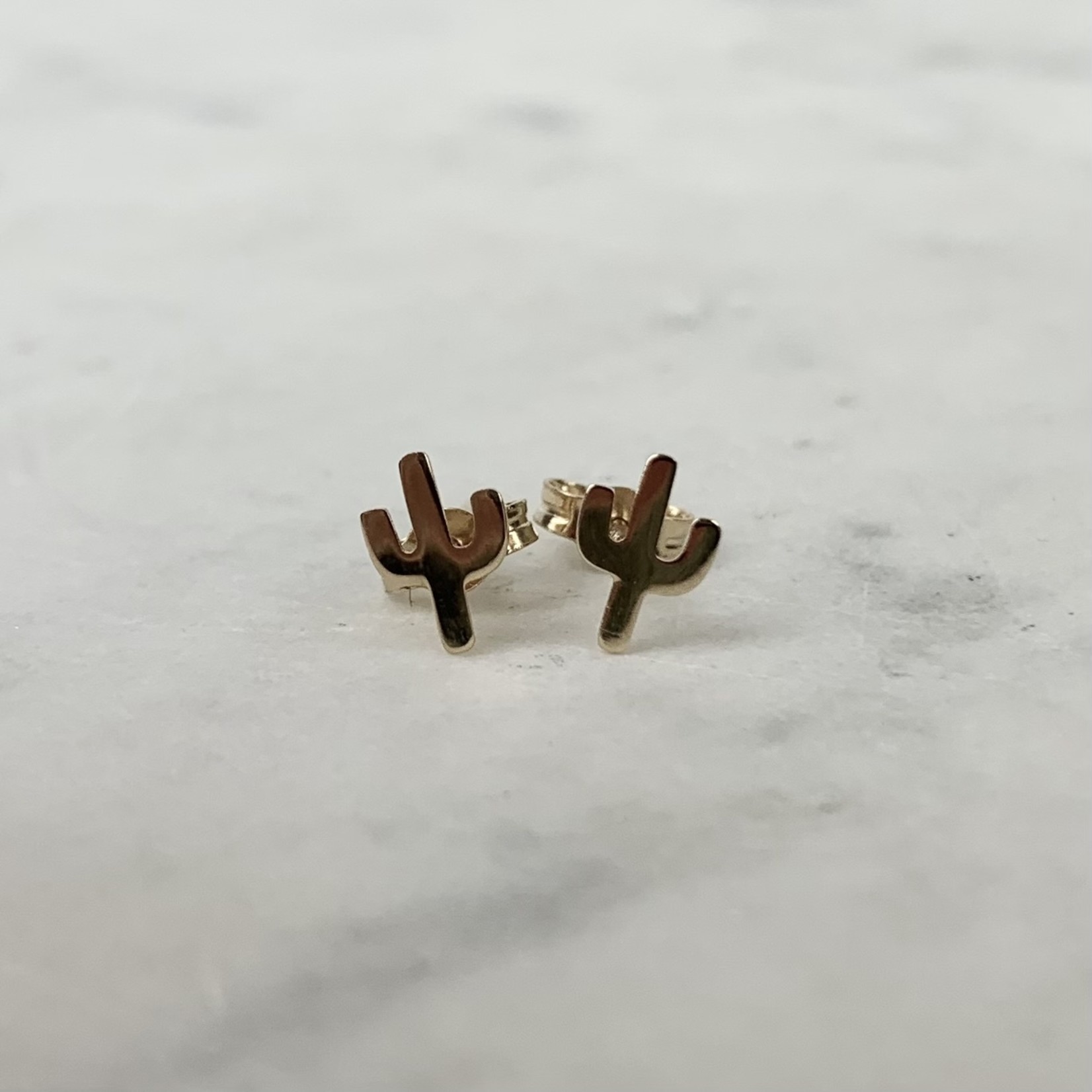 *Cactus Earrings - 14k Gold