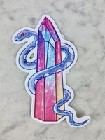 Crystal Snake Sticker (Matte)