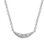 Crescent Moon Necklace · Small ·  Sterling Silver