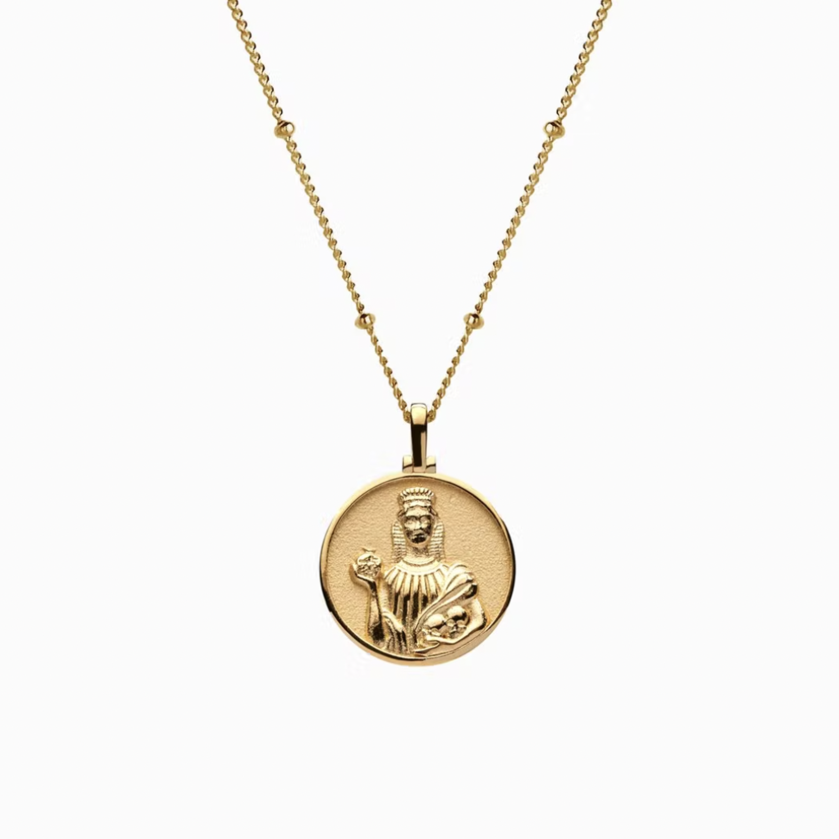 *Mini Persephone 16-18" Box Chain Necklace · 14K Gold Vermeil