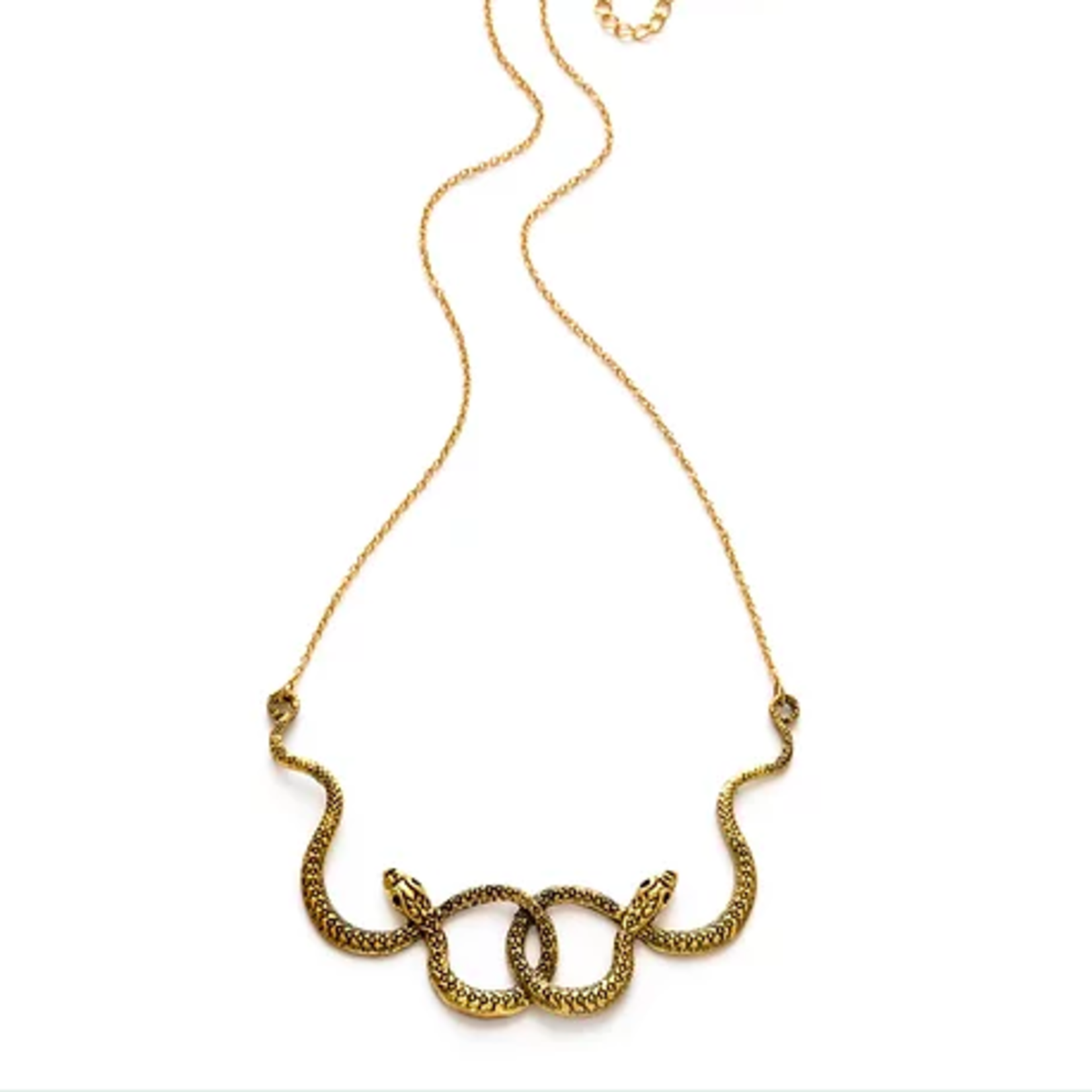 Ophidian Statement Necklace - Gold