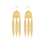 Salacia Earrings · Brass with Gold Plated Ear Wires