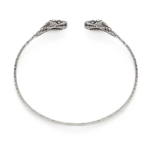Ophidian Cuff Bracelet · Silver Plated