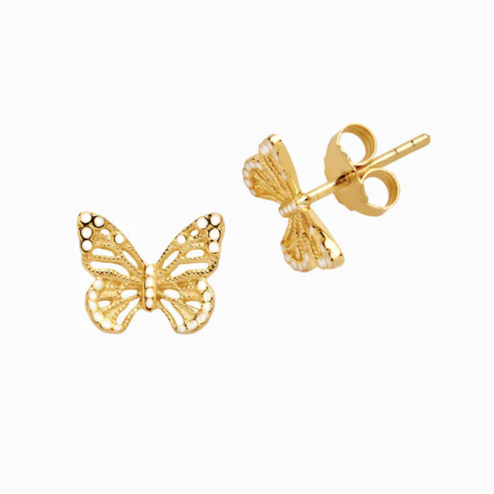 Butterfly Studs · 14K Gold Vermeil